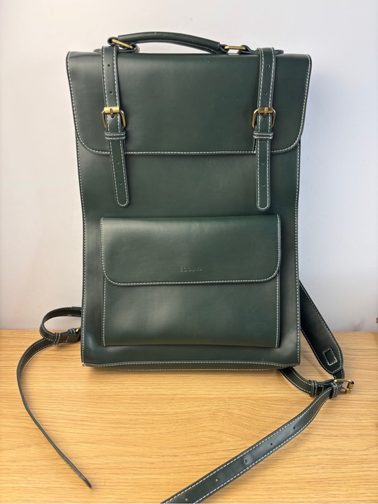 Ecosusi Handbags - Camellia‎ Vintage-Style Green PU Leather Backpack from the brand Ecosusi UNISEX